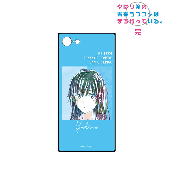 『やはり俺の青春ラブコメはまちがっている。完』雪ノ下雪乃 Ani-Art スクエア強化ガラスiPhoneケース